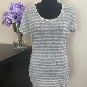 NWT Women’s Maurices Striped Short Sleeve Sweater